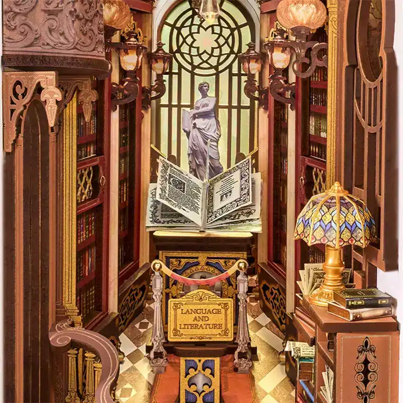 Robotime Book Nook Library of Wonders