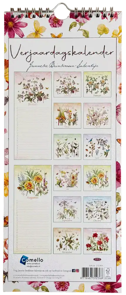Verjaardagskalender Janneke Brinkman