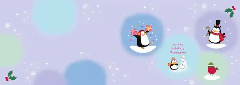 Kerstkaart 2025 ho ho ho getekend