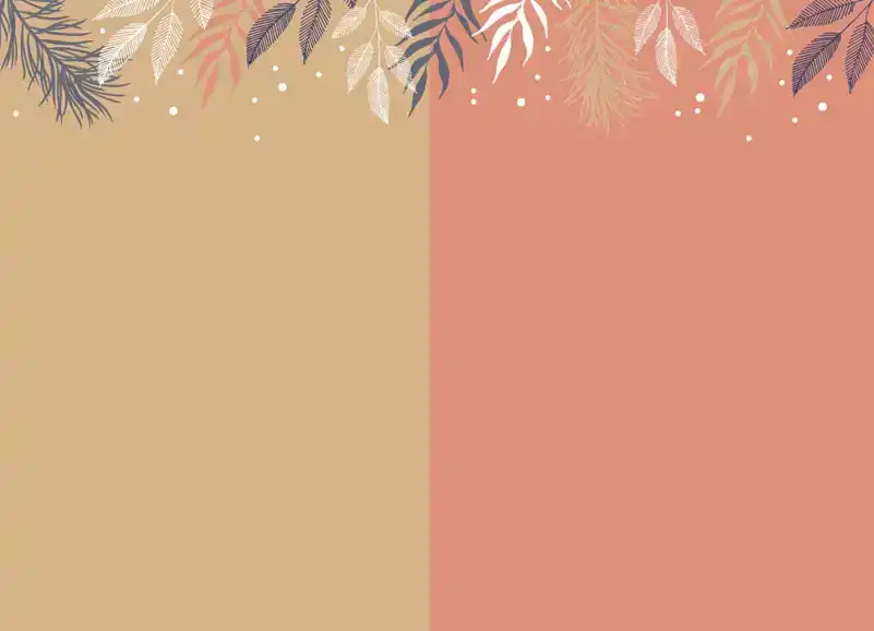 Kerstkaart 2025 Kerstdagen getekend wit roze blauw