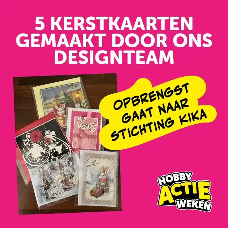 Kaarten design team Kerst 5st tbv KiKa