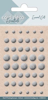 Enamel dots zilver Card Deco Essentials