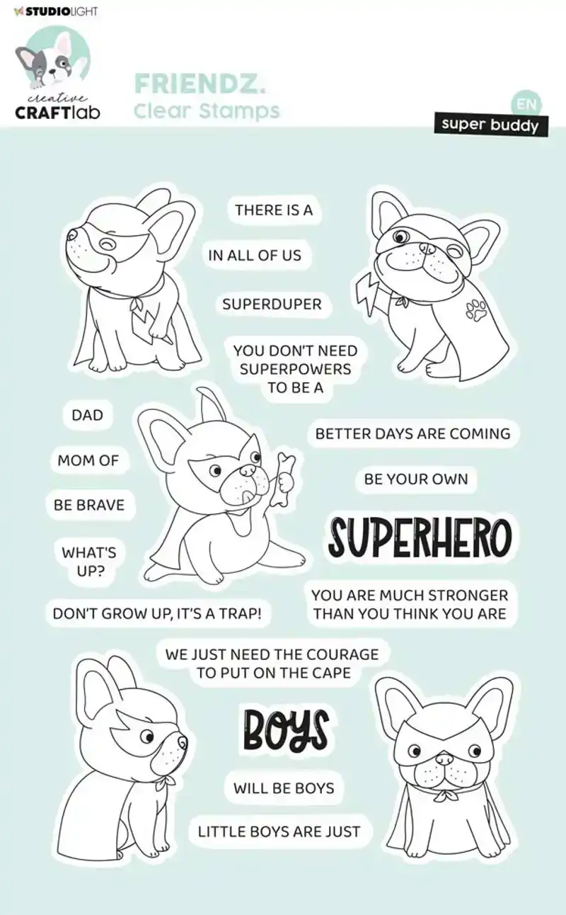 Creative Craftlab Clear Stamp Super Buddy ENG