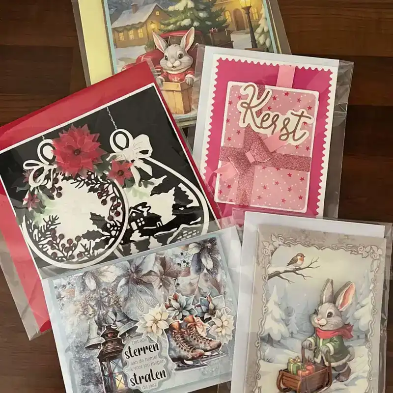 Kaarten design team Kerst 5st tbv KiKa