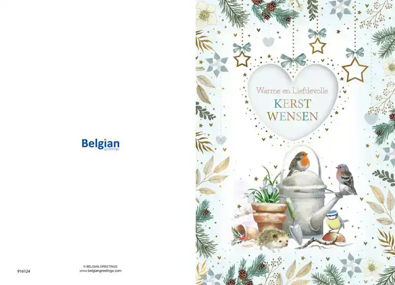 Kerstkaart 2025 kerst wensen dieren
