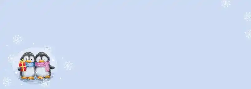 Kerstkaart 2025 Pinguins