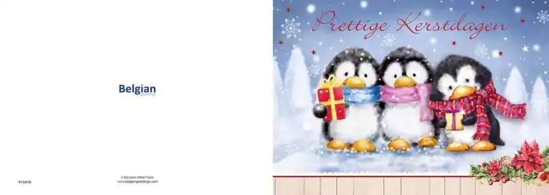 Kerstkaart 2025 Pinguins