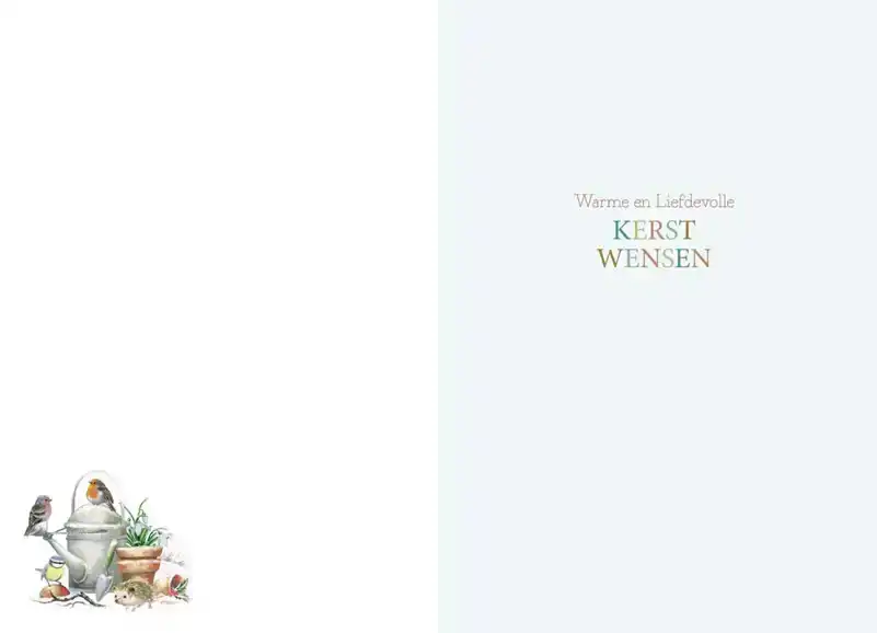 Kerstkaart 2025 kerst wensen dieren