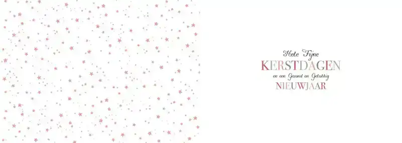 Kerstkaart 2025 kerstdagen krans bloemen