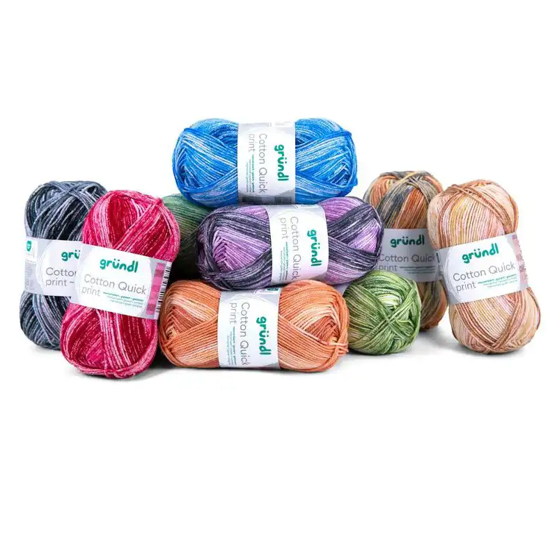 Cotton Quick Print 257 Pompoen/ Saffraan/ kersenrood/ Roest 50gr
