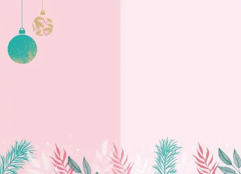 Kerstkaart 2025 kerstdagen getekend/getekend kerstbal